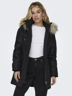 ONLIRIS FUR WINTER PARKA LIFE CC OTW black