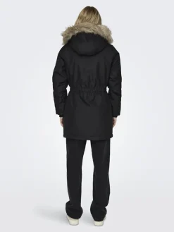 ONLIRIS FUR WINTER PARKA LIFE CC OTW black