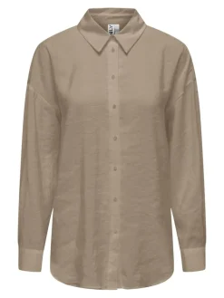 ONLIRIS L/S MODAL SHIRT LIFE NOOS WVN silver mink