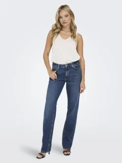 ONLJACI MW STRAIGHT DNM CRO209 NOOS medium blue denim