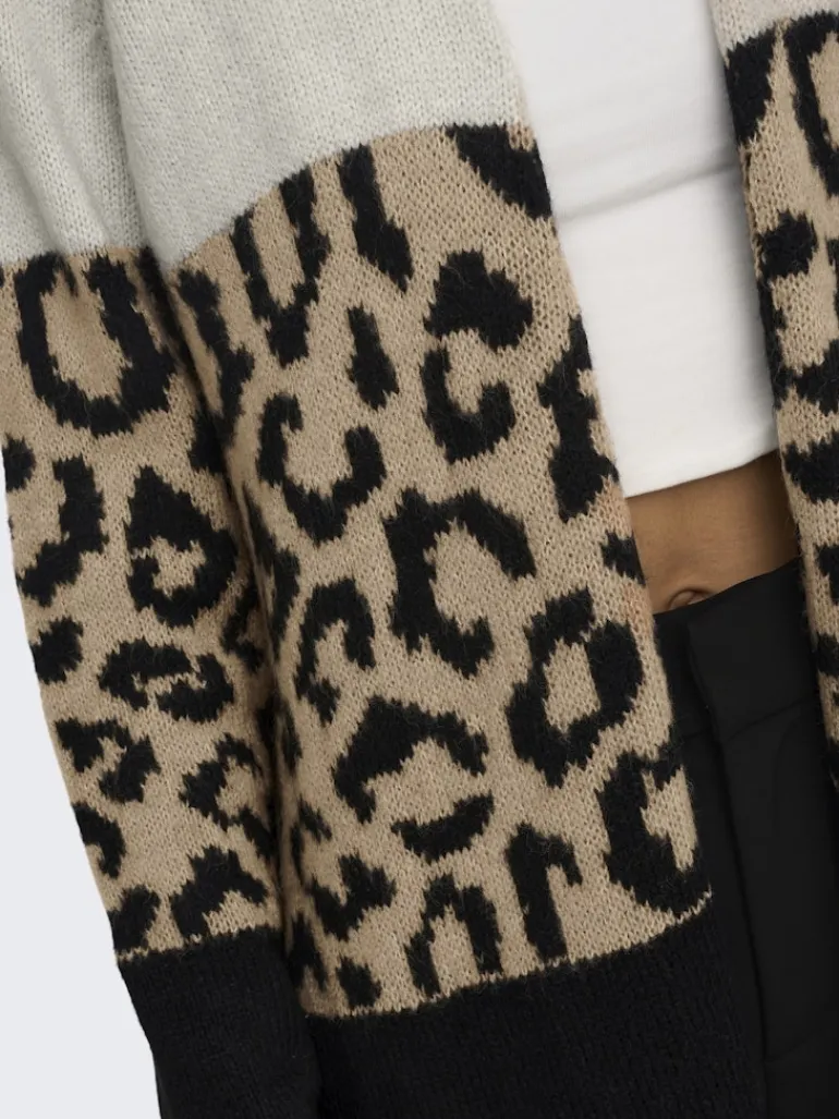 ONLJADE ANIMAL LS CARDIGAN KNT NOOS moonbeam