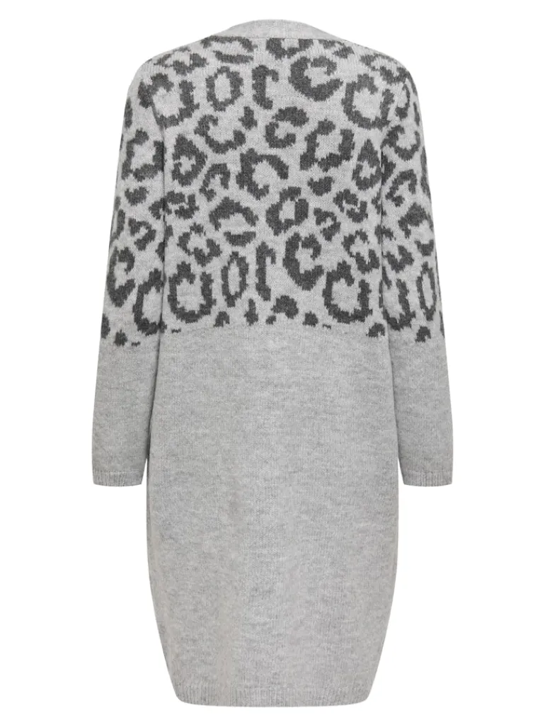 ONLJADE ANIMAL LS CARDIGAN KNT NOOS light grey melange