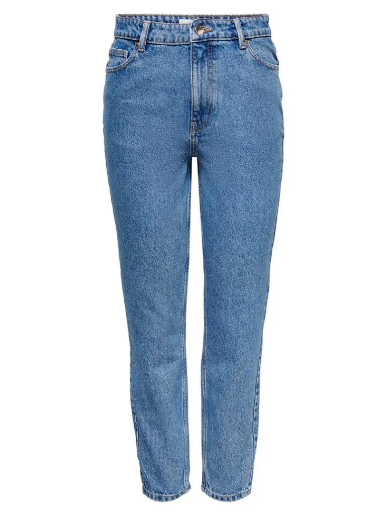 ONLJAGGER HIGH MOM ANKLE DNM ANA medium blue denim