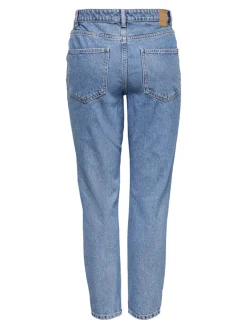 ONLJAGGER HIGH MOM ANKLE DNM ANA medium blue denim