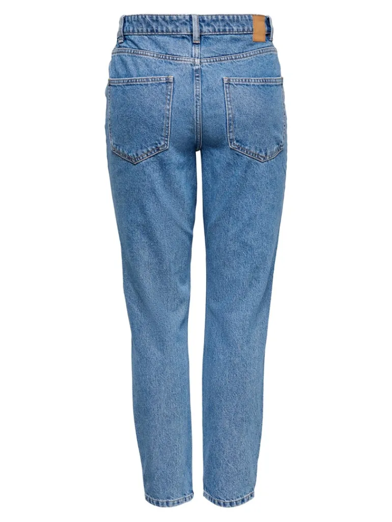 ONLJAGGER HIGH MOM ANKLE DNM ANA medium blue denim