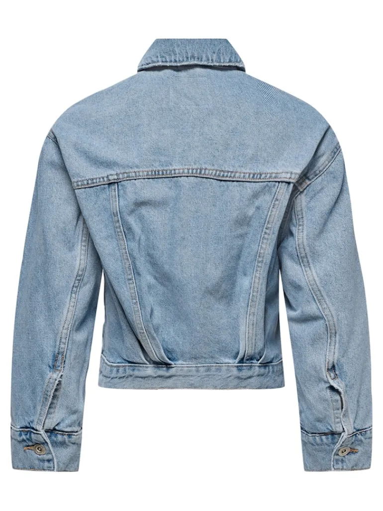 ONLJAGGER PLEAT DNM JACKET light blue denim