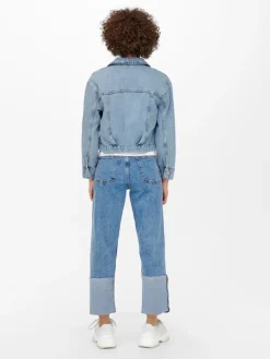ONLJAGGER PLEAT DNM JACKET light blue denim