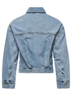ONLJAGGER PLEAT DNM JACKET light blue denim