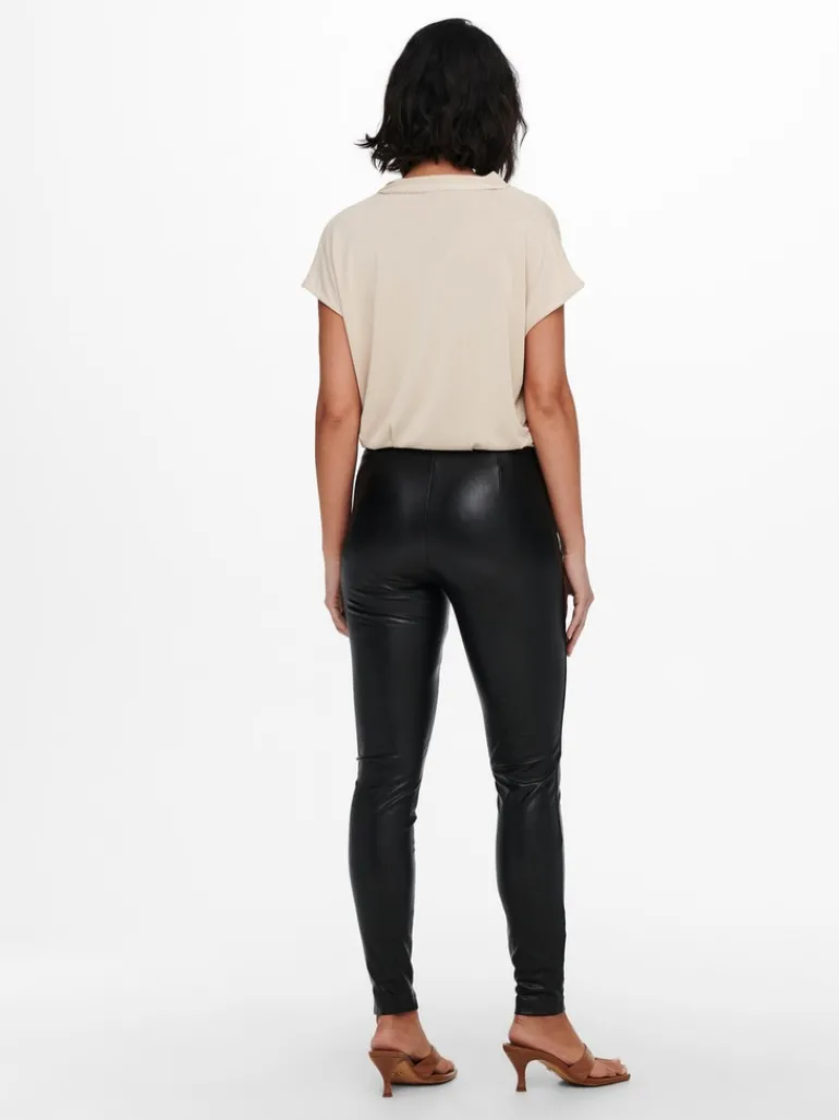 ONLJESSIE FAUXLEATHER LEGGING OTW NOOS black