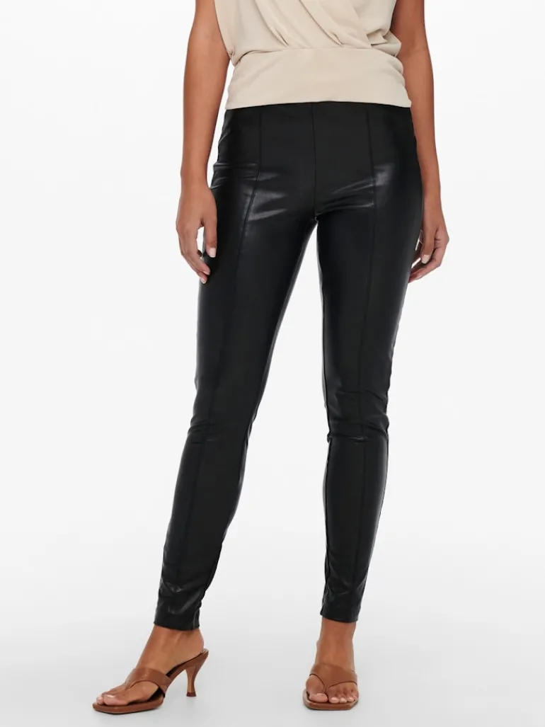 ONLJESSIE FAUXLEATHER LEGGING OTW NOOS black