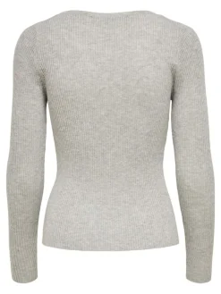 ONLJILL LIFE L/S PULLOVER KNT light grey melange