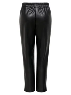 ONLJOEY PULL-UP FAUX LEATH STR PANT PNT black