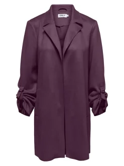 ONLJOLINE FAUX SUEDE COAT LIFE CC OTW mauve wine