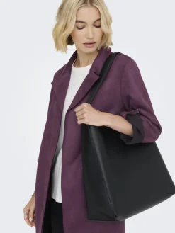 ONLJOLINE FAUX SUEDE COAT LIFE CC OTW mauve wine
