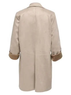 ONLJOLINE FAUX SUEDE COAT LIFE CC OTW silver mink