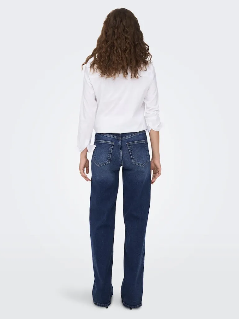ONLJUICY HW WIDE DNM REA398 NOOS dark blue denim