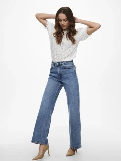 ONLJUICY HW WIDE LEG DNM REA365 NOOS medium blue denim