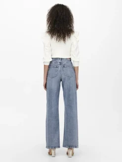 ONLJUICY HW WIDE LEG DNM REA365 NOOS medium blue denim