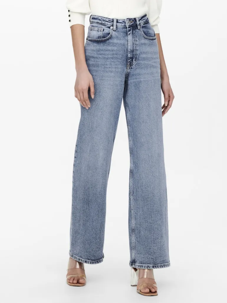 ONLJUICY HW WIDE LEG DNM REA365 NOOS medium blue denim