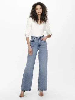 ONLJUICY HW WIDE LEG DNM REA365 NOOS medium blue denim