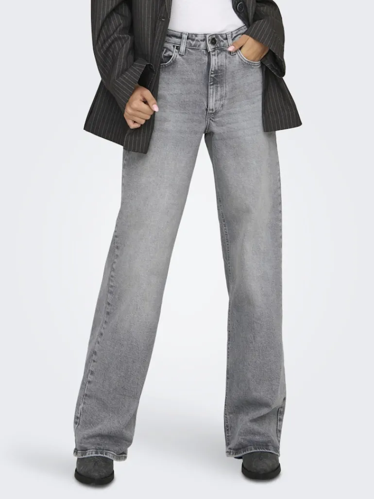 ONLJUICY HW WIDE LEG DNM REA707 NOOS medium grey denim