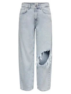 ONLJULIET HW BOYFRIEND CA JNS DOT light blue denim