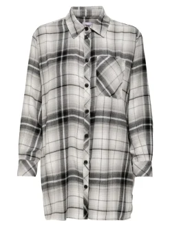 ONLKAROLINA L/S SHIRT NOOS WVN black-black-cloud dancer