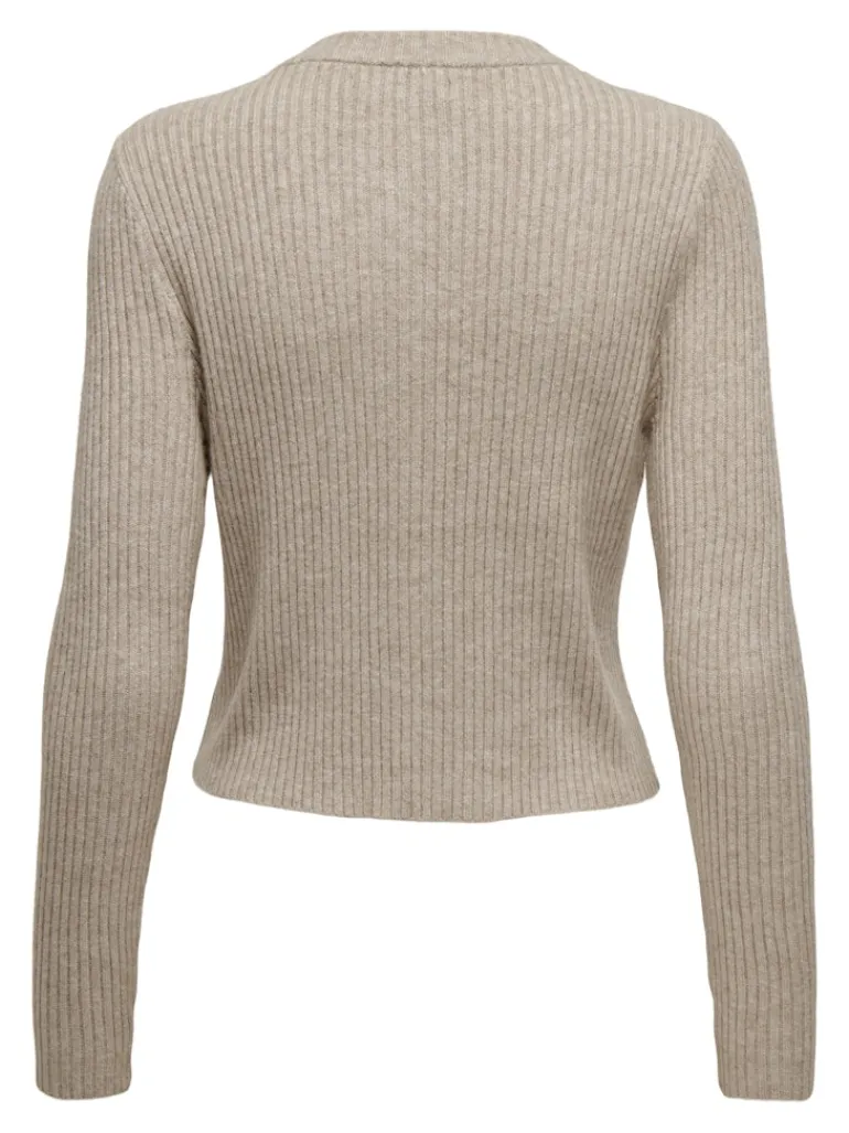 -ONLKATIA LIFE LS BUTTON CARDI KNT NOOS mocha meringue