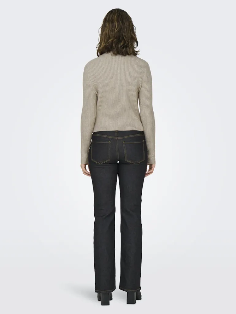 -ONLKATIA LIFE LS BUTTON CARDI KNT NOOS mocha meringue