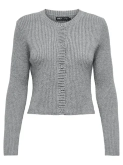 -ONLKATIA LIFE LS BUTTON CARDI KNT NOOS ultimate grey