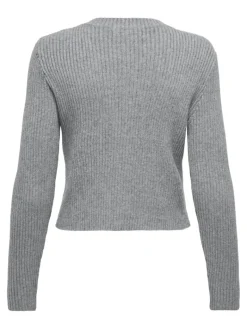 -ONLKATIA LIFE LS BUTTON CARDI KNT NOOS ultimate grey