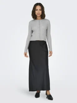 -ONLKATIA LIFE LS BUTTON CARDI KNT NOOS light grey melange