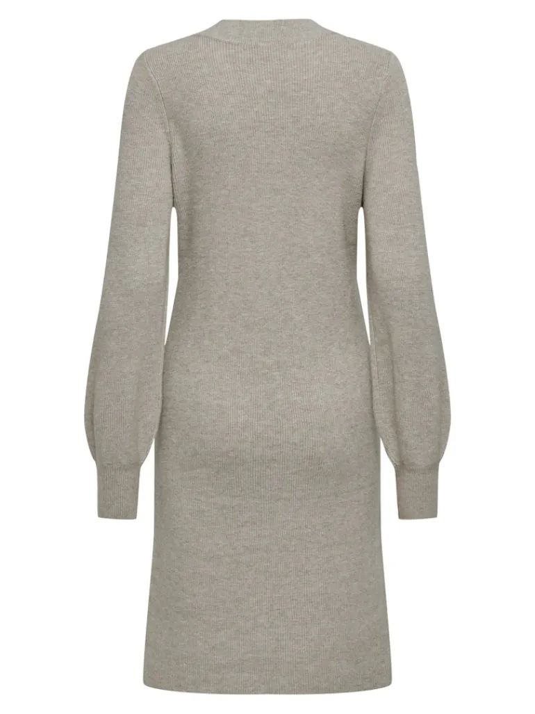 ONLKATIA LIFE LS V-NECK DRESS KNT mocha meringue