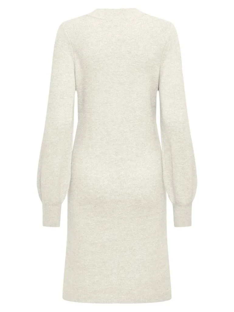 ONLKATIA LIFE LS V-NECK DRESS KNT whitecap gray