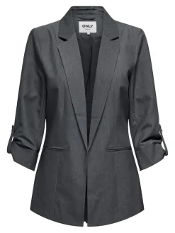 ONLKAYLE-ORLEEN LIFE 3/4 BLAZER TLR NOOS medium grey melange