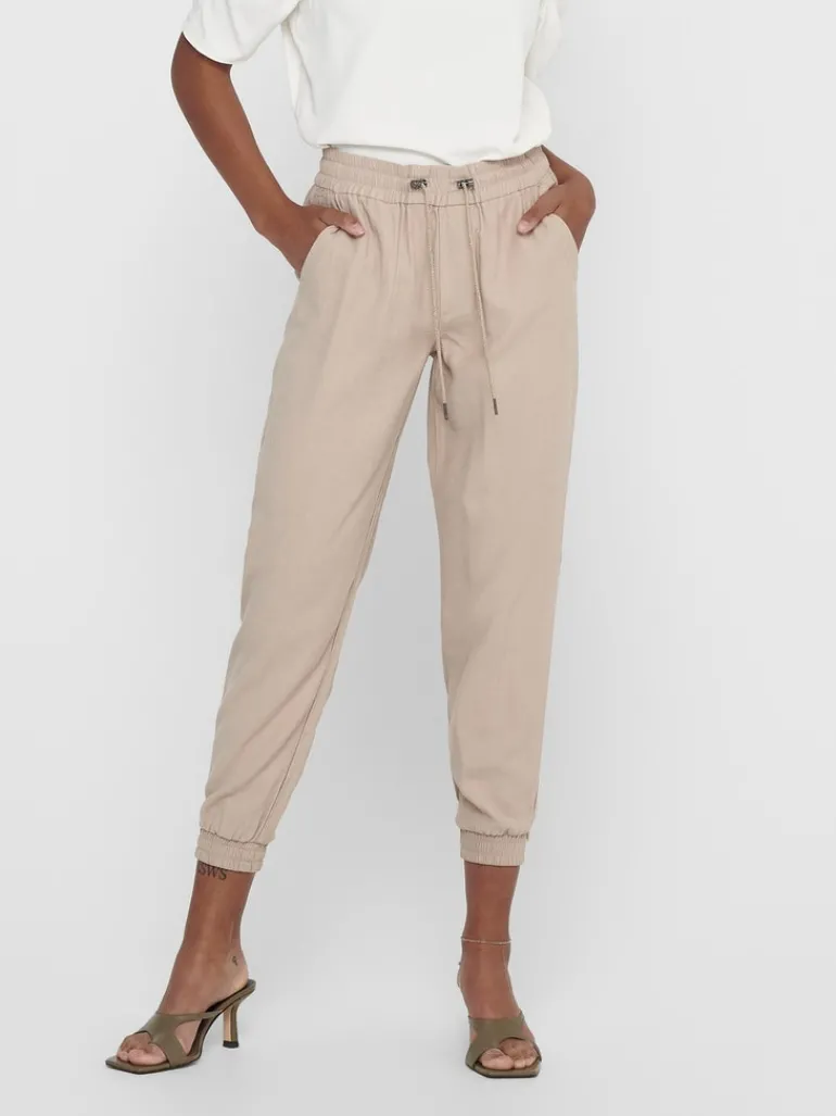 ONLKELDA-EMERY MW PULL-UP PANTS PNT NOOS humus