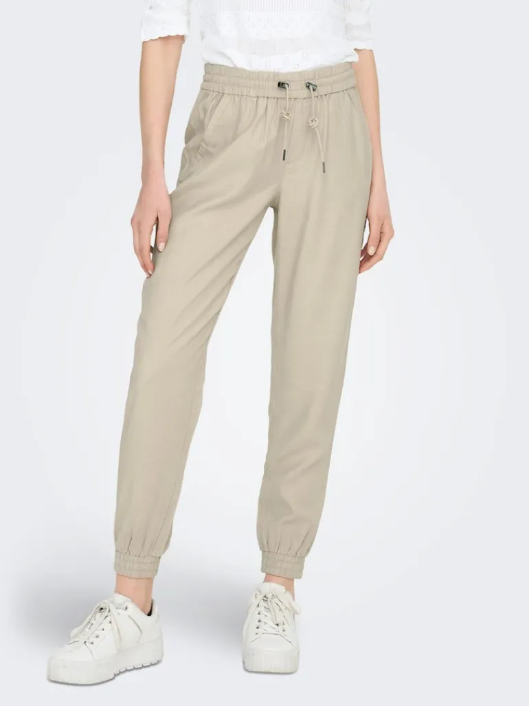 ONLKELDA-EMERY MW PULL-UP PANTS PNT NOOS humus