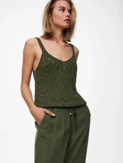 ONLKELDA-EMERY MW PULL-UP PANTS PNT NOOS grape leaf