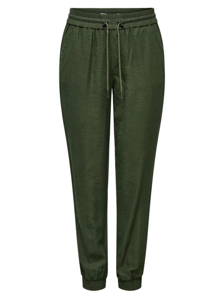 ONLKELDA-EMERY MW PULL-UP PANTS PNT NOOS grape leaf