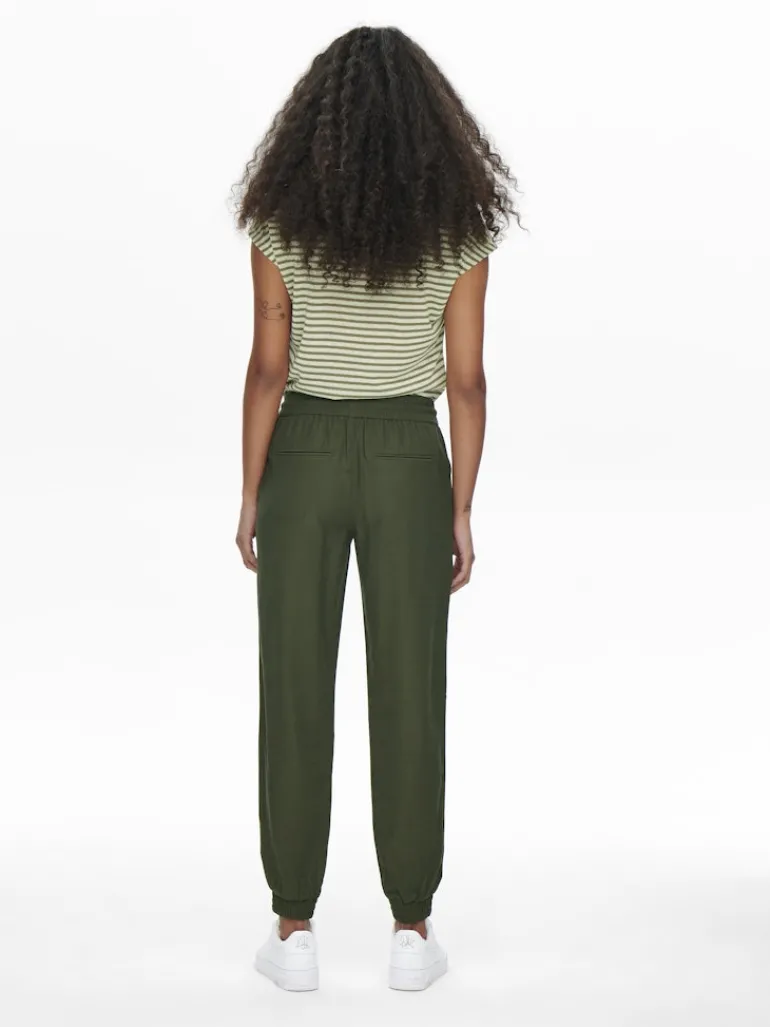 ONLKELDA-EMERY MW PULL-UP PANTS PNT NOOS grape leaf