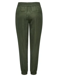 ONLKELDA-EMERY MW PULL-UP PANTS PNT NOOS grape leaf