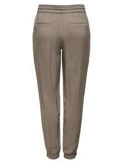 ONLKELDA-EMERY MW PULL-UP PANTS PNT NOOS walnut