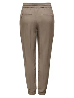ONLKELDA-EMERY MW PULL-UP PANTS PNT NOOS walnut
