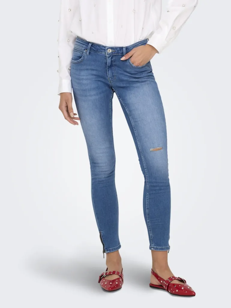 ONLKENDELL REG SK ZIP ANK TAI582 NOOS light medium blue denim