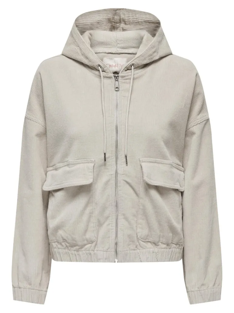 ONLKENZIE L/S CORD JACKET PNT NOOS hellgrau2