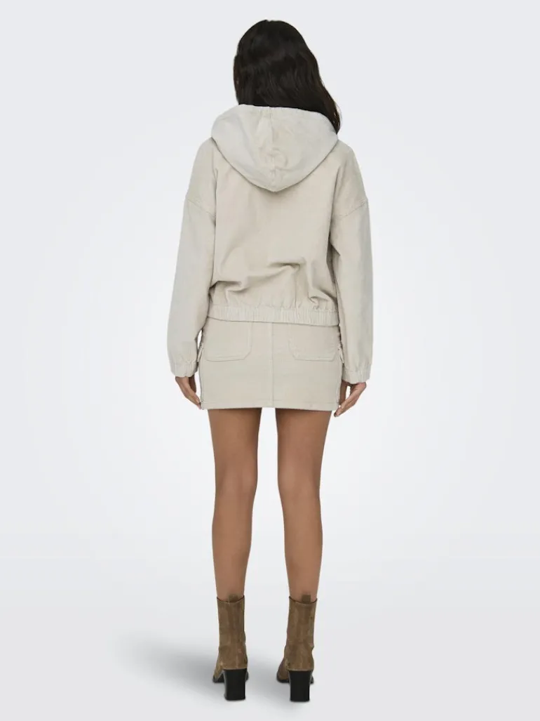 ONLKENZIE L/S CORD JACKET PNT NOOS hellgrau2