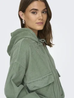 ONLKENZIE L/S CORD JACKET PNT NOOS grün1