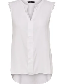 ONLKIMMI S/L TOP WVN NOOS white