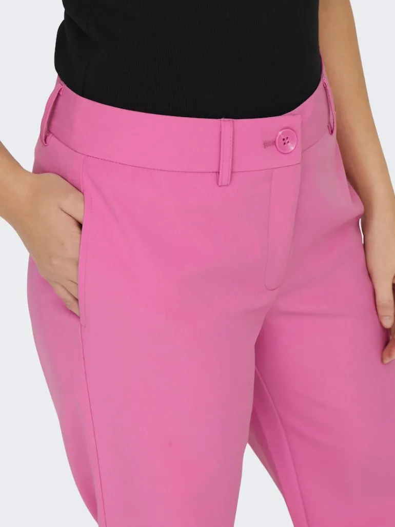 ONLLANA-BERRY MID STRAIGHT PANT TLR NOOS fuchsia pink