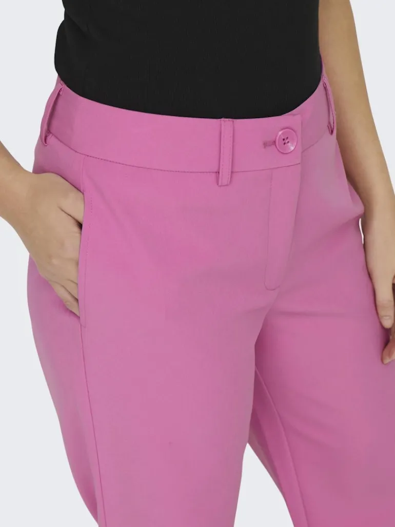 ONLLANA-BERRY MID STRAIGHT PANT TLR NOOS fuchsia pink
